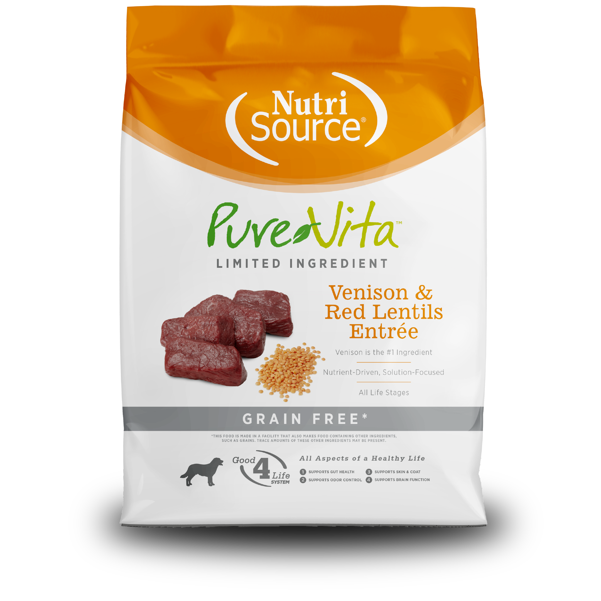 ドッグフード an BUY Venison & Red Lentils Dog Food | PureVita | NutriSource Pet