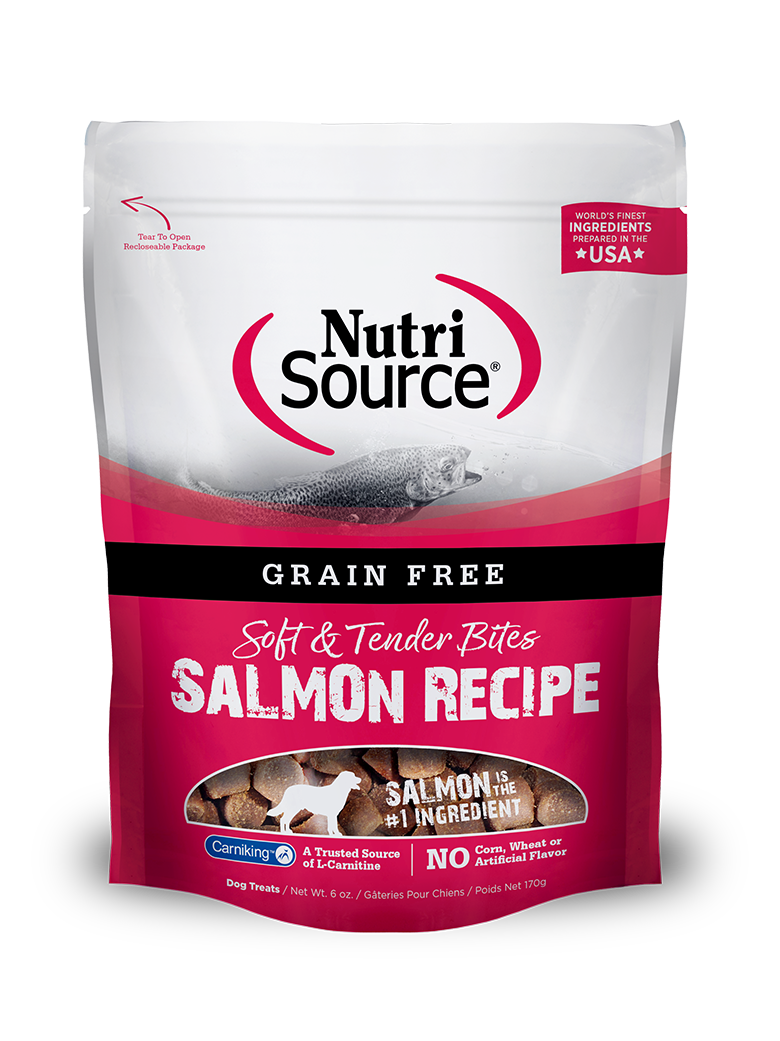 Grain Free Salmon Bites Dog Treat - bag front