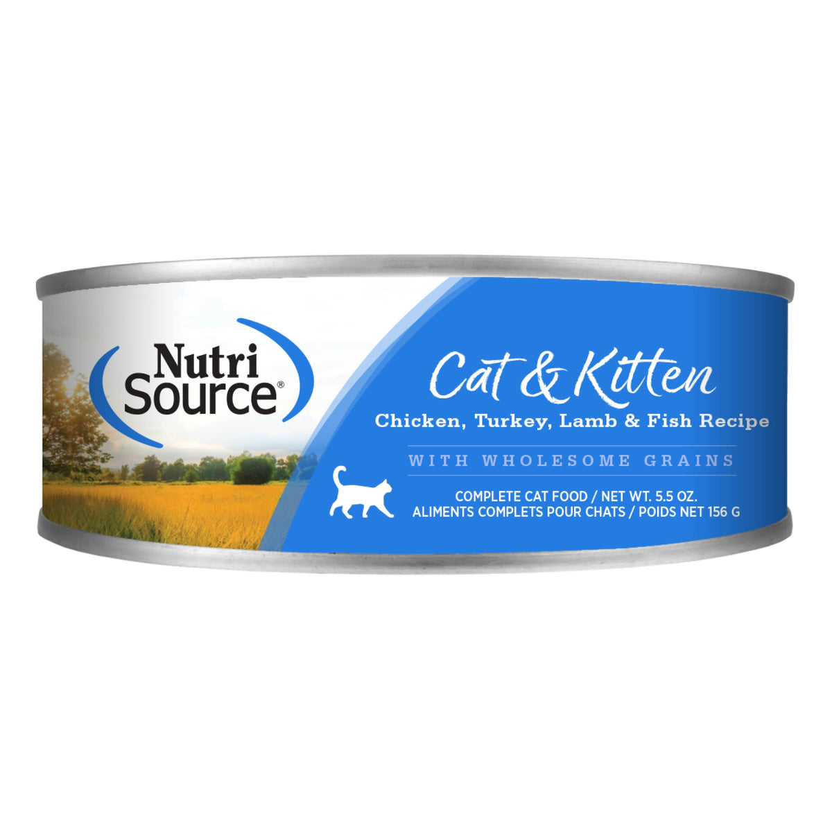 Chicken, Turkey, Lamb & Fish - front of can