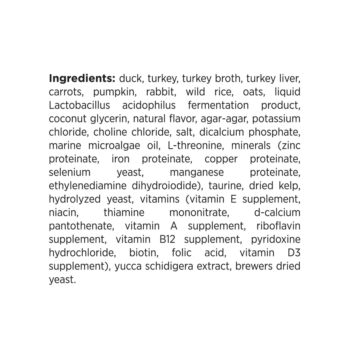 Ingredient Statement