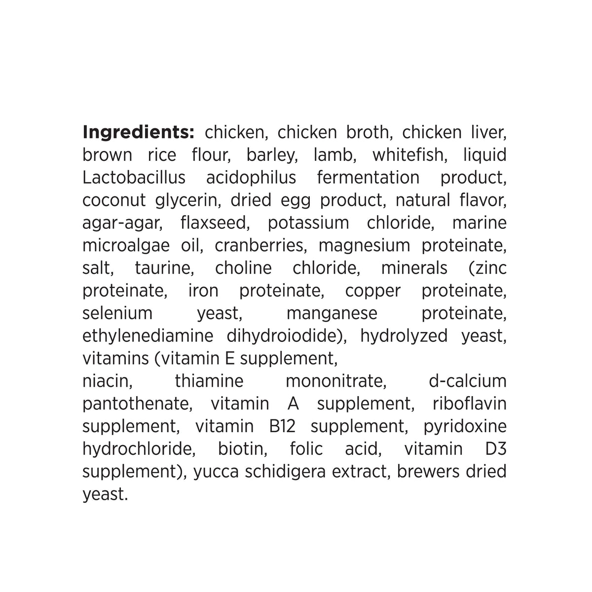 Ingredient Statement