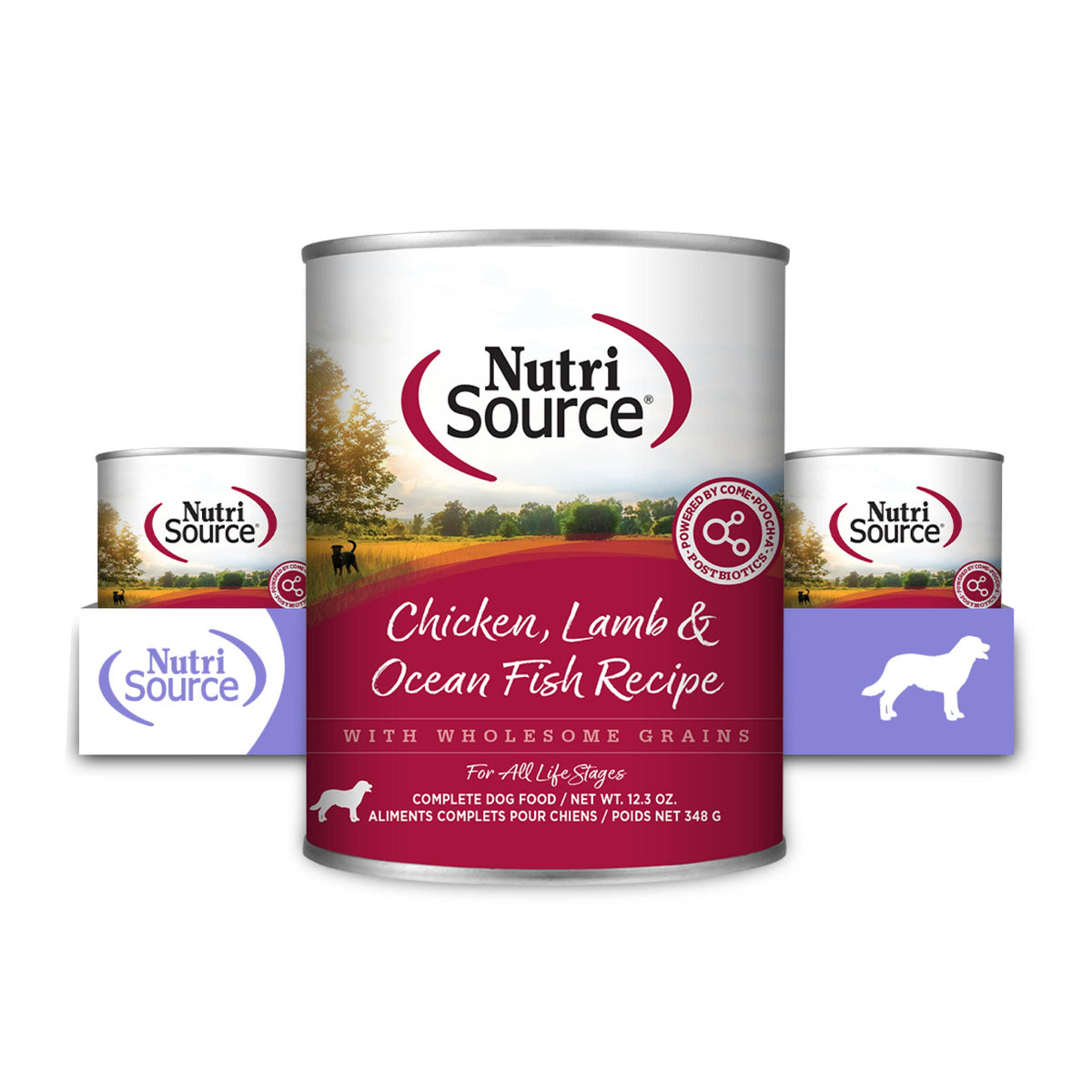 Chicken, Lamb & Ocean Fish Wet Dog Food