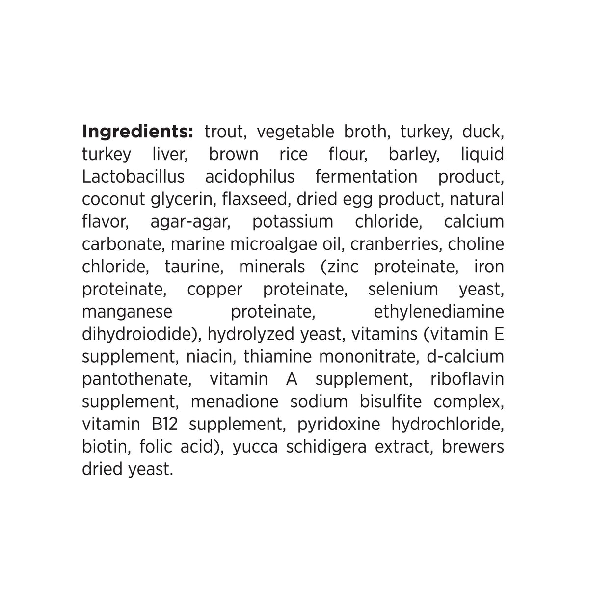 ingredient statement