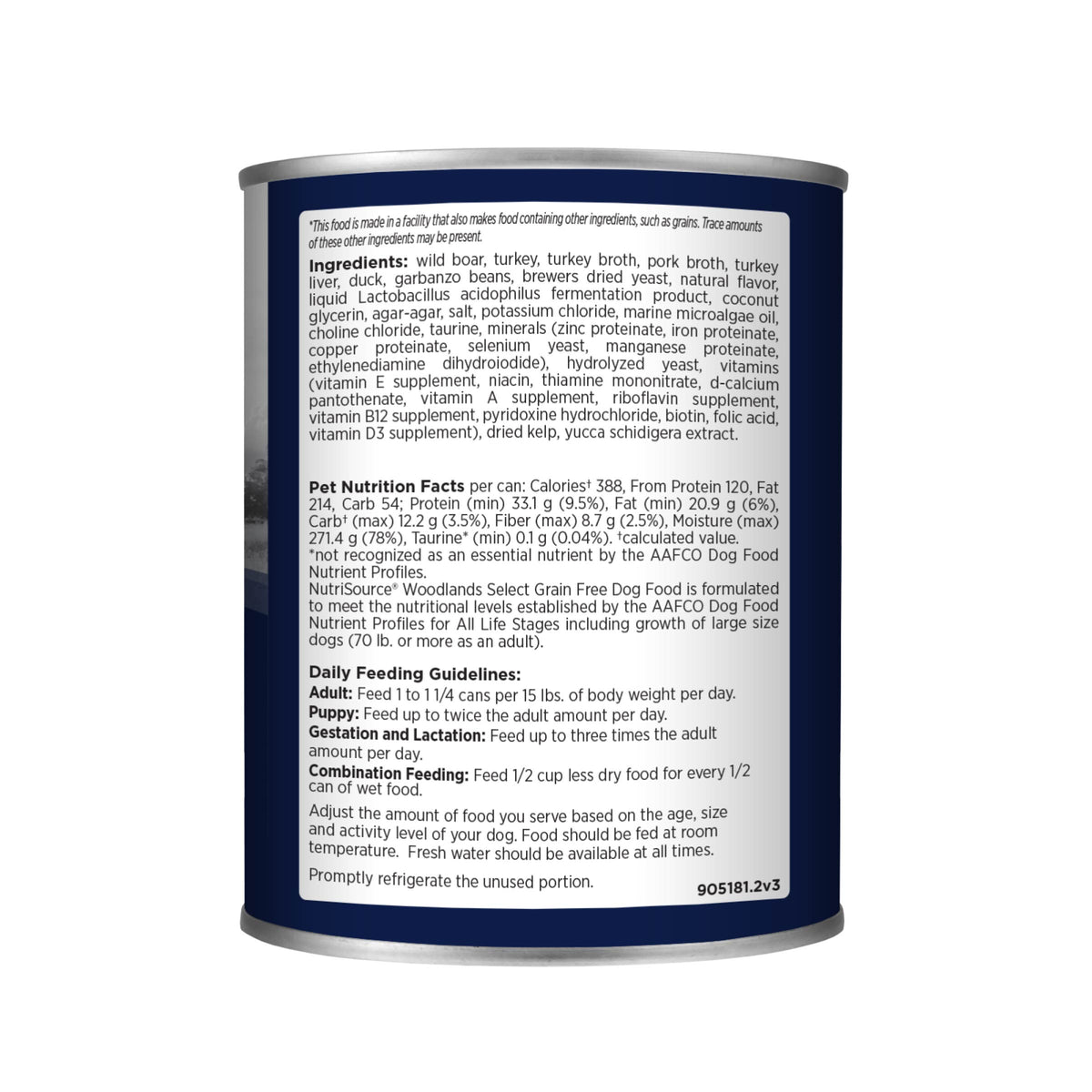 Back of can label