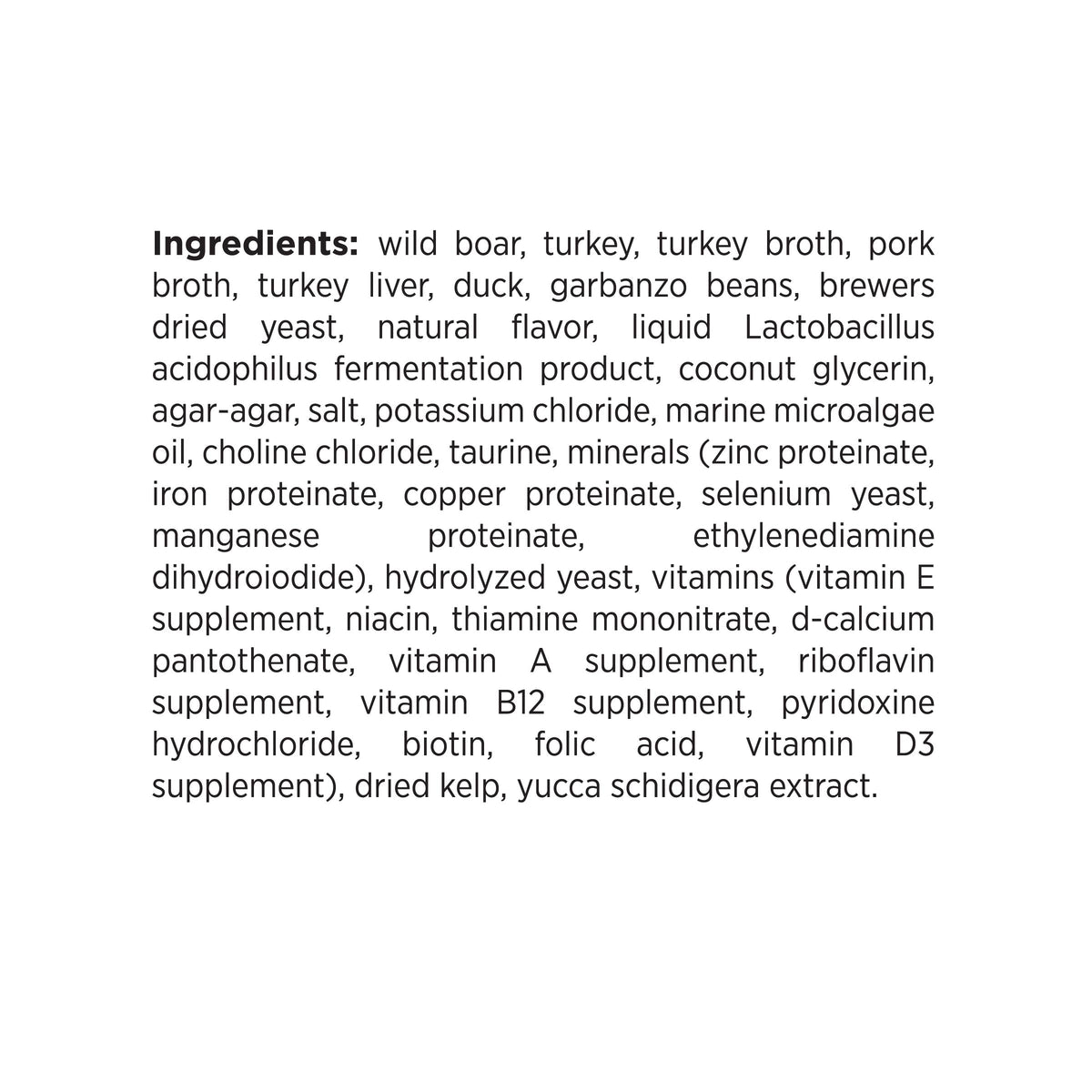 Ingredient Statement