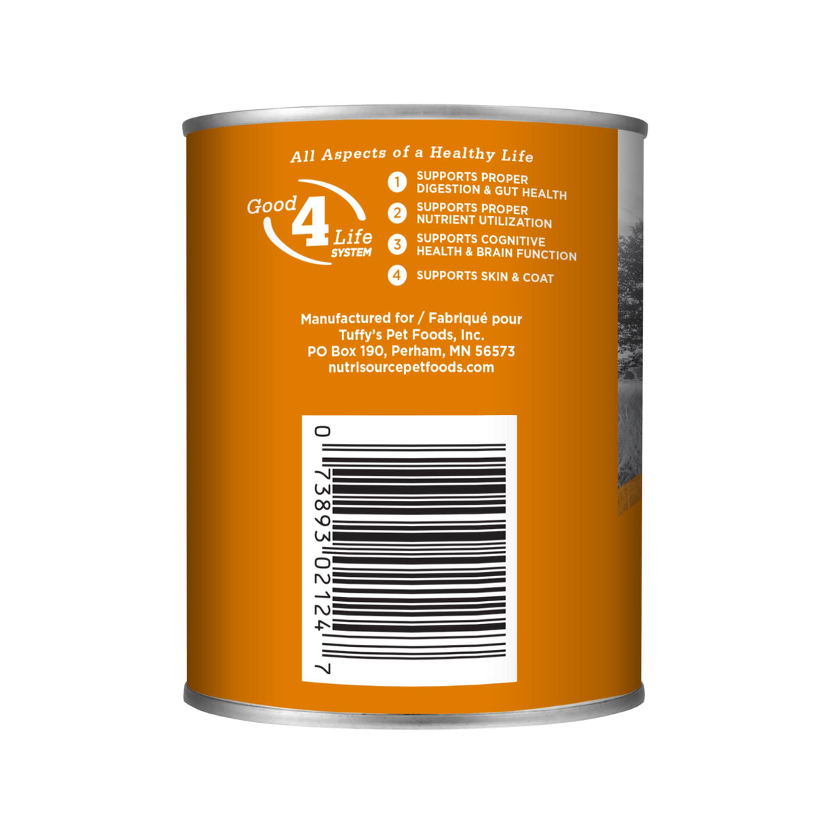 Lamb Recipe WITH LAMB & LAMB LIVER back of can