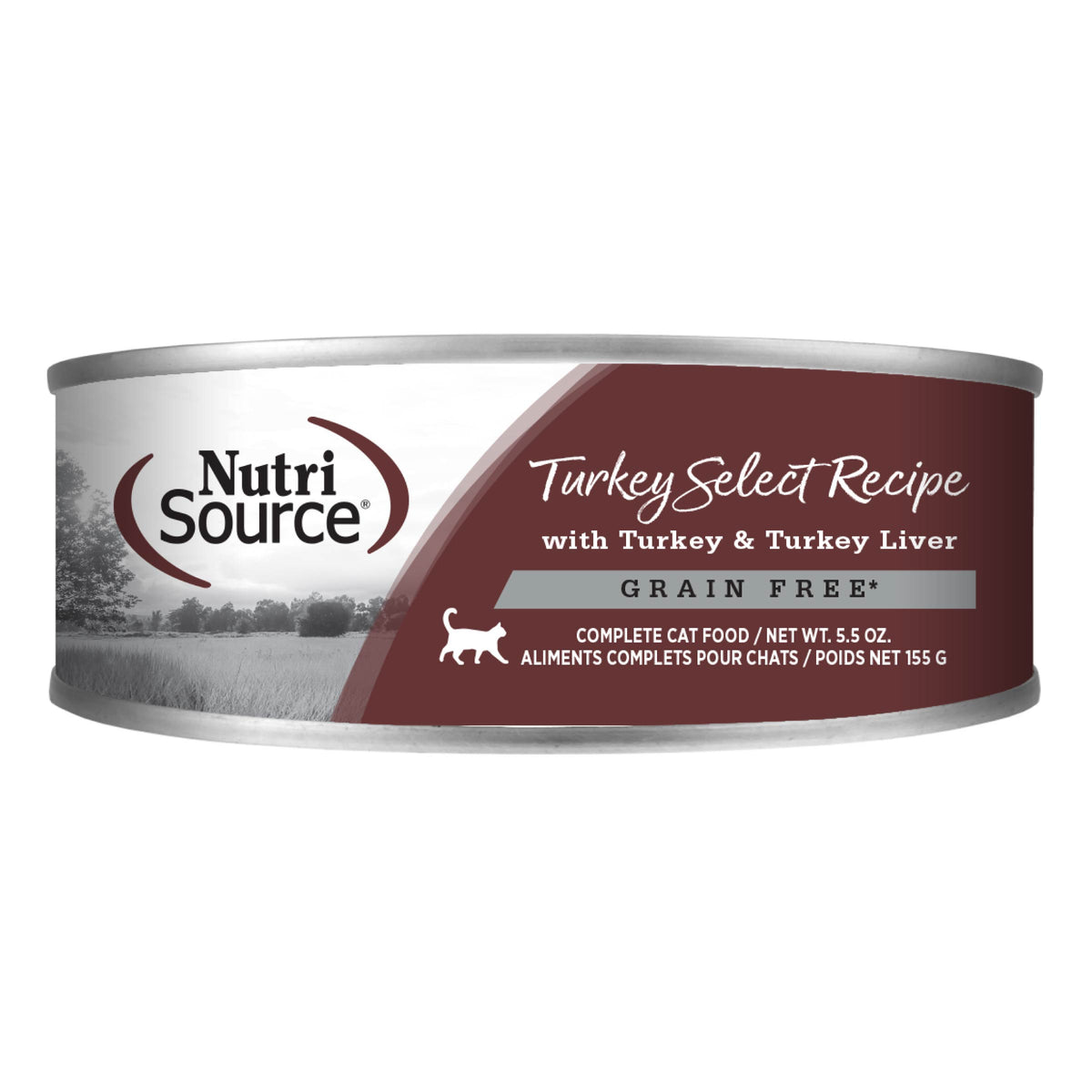 Turkey Select Recipe with Turkey & Turkey Liver GRAIN FREE front of can