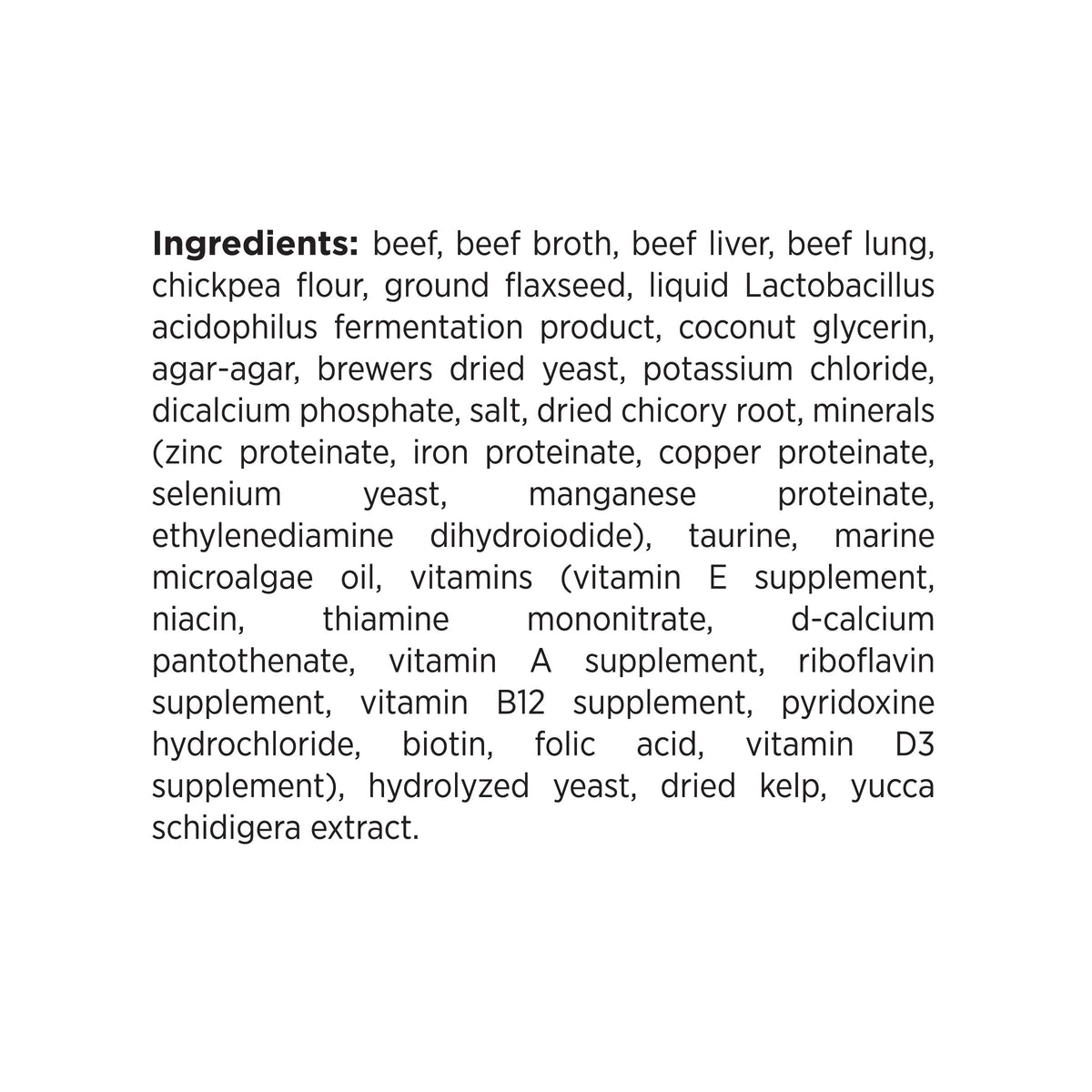 Ingredient Statement