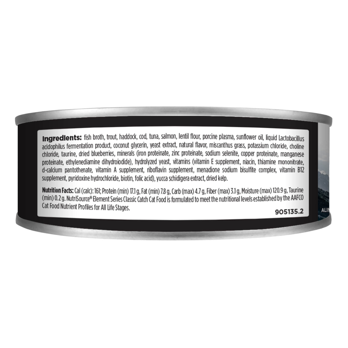 Classic Catch with Trout, Haddock & Cod
GRAIN FREE back of can