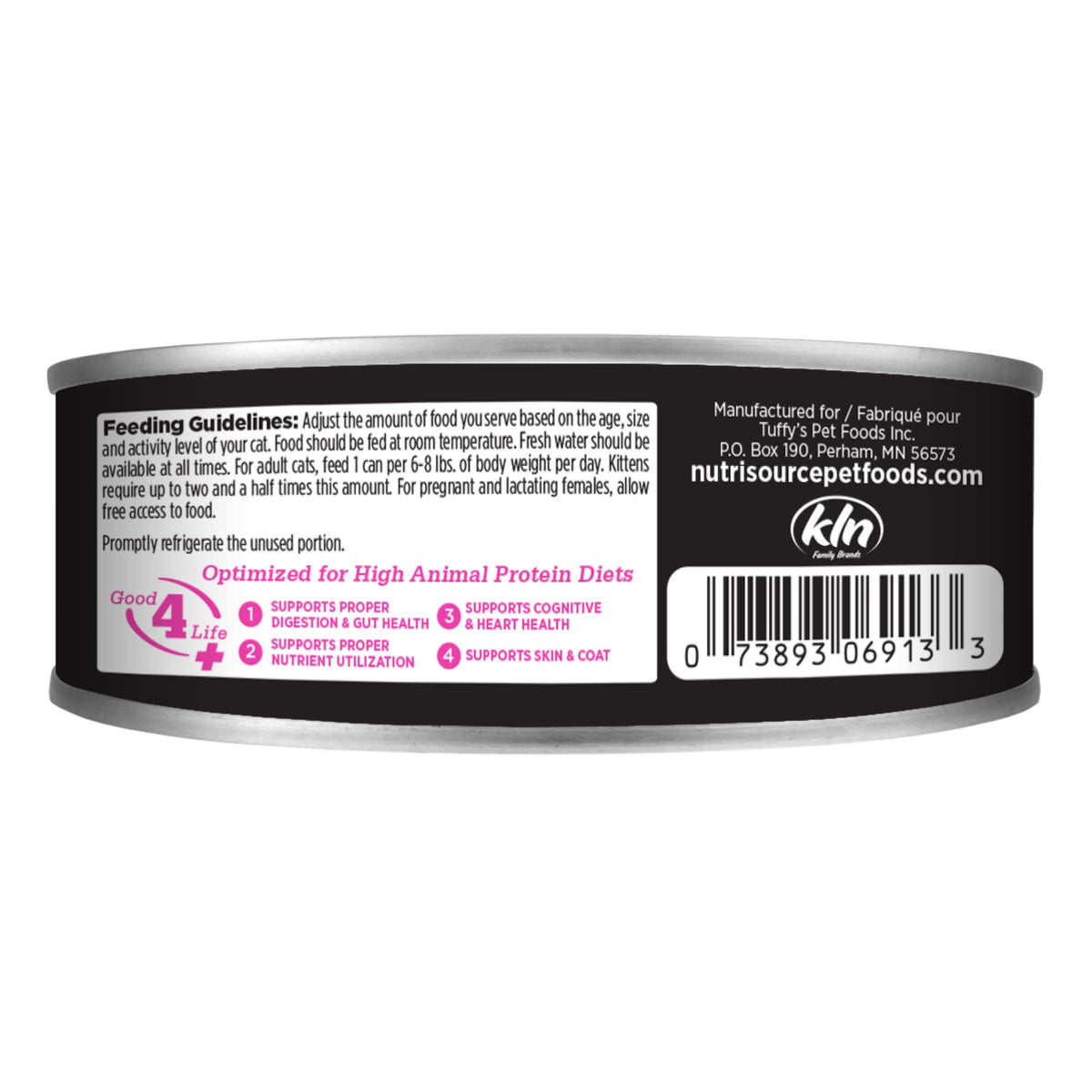 Scenic Meadow with Turkey, Duck & Rabbit
GRAIN FREE back of can