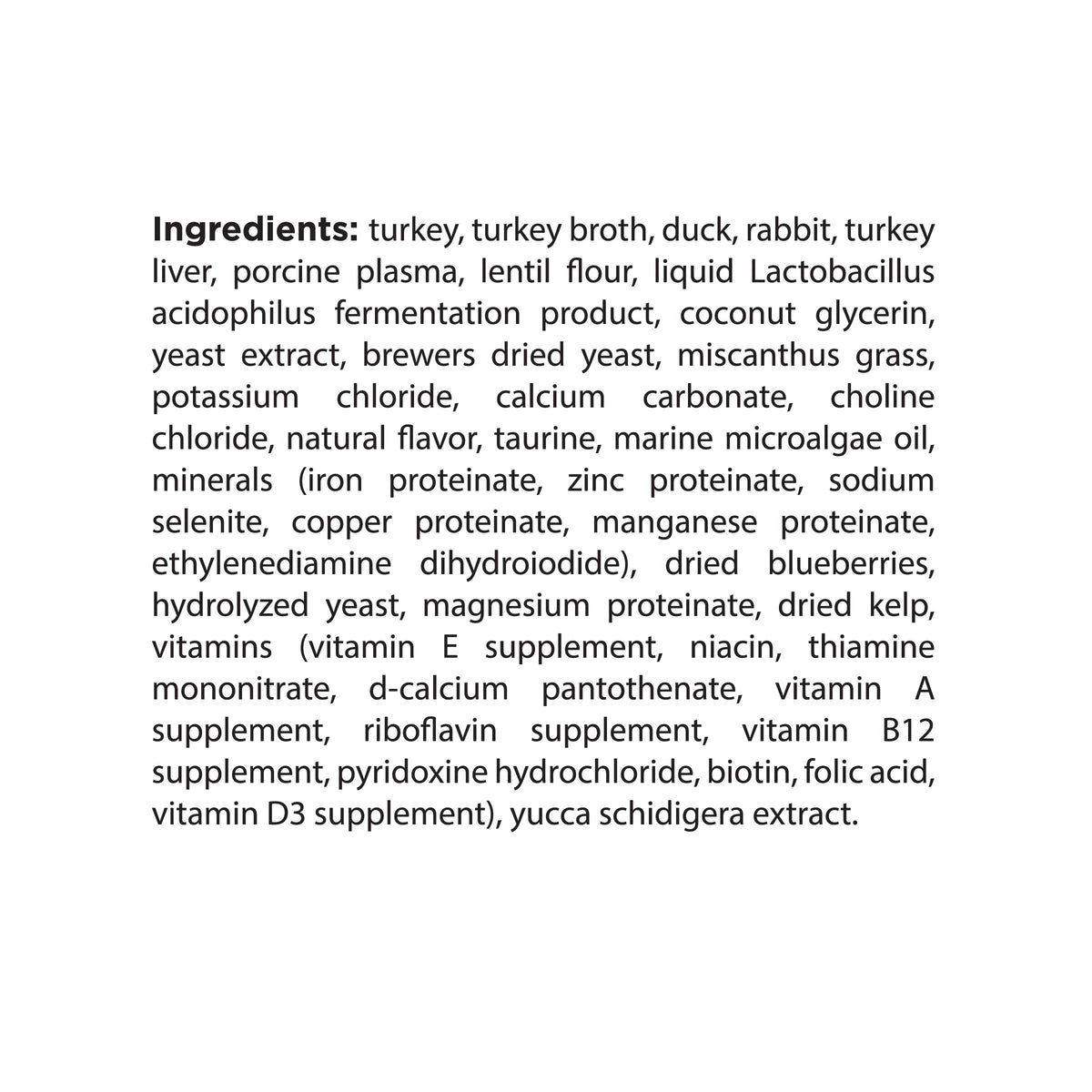 Ingredient Statement