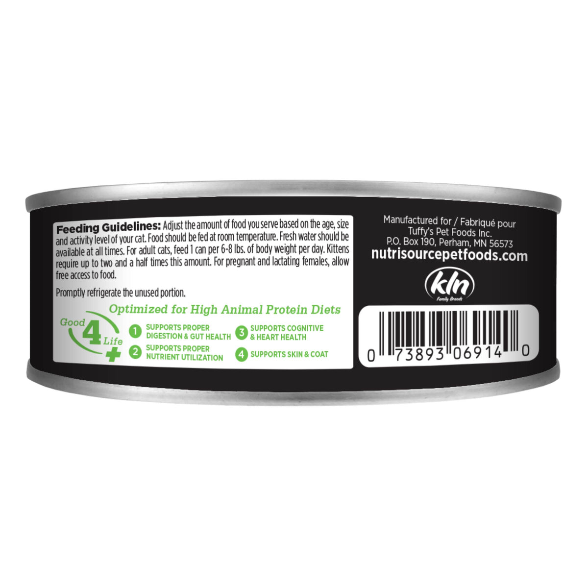 Countryside with Chicken & Egg GRAIN FREE back of can