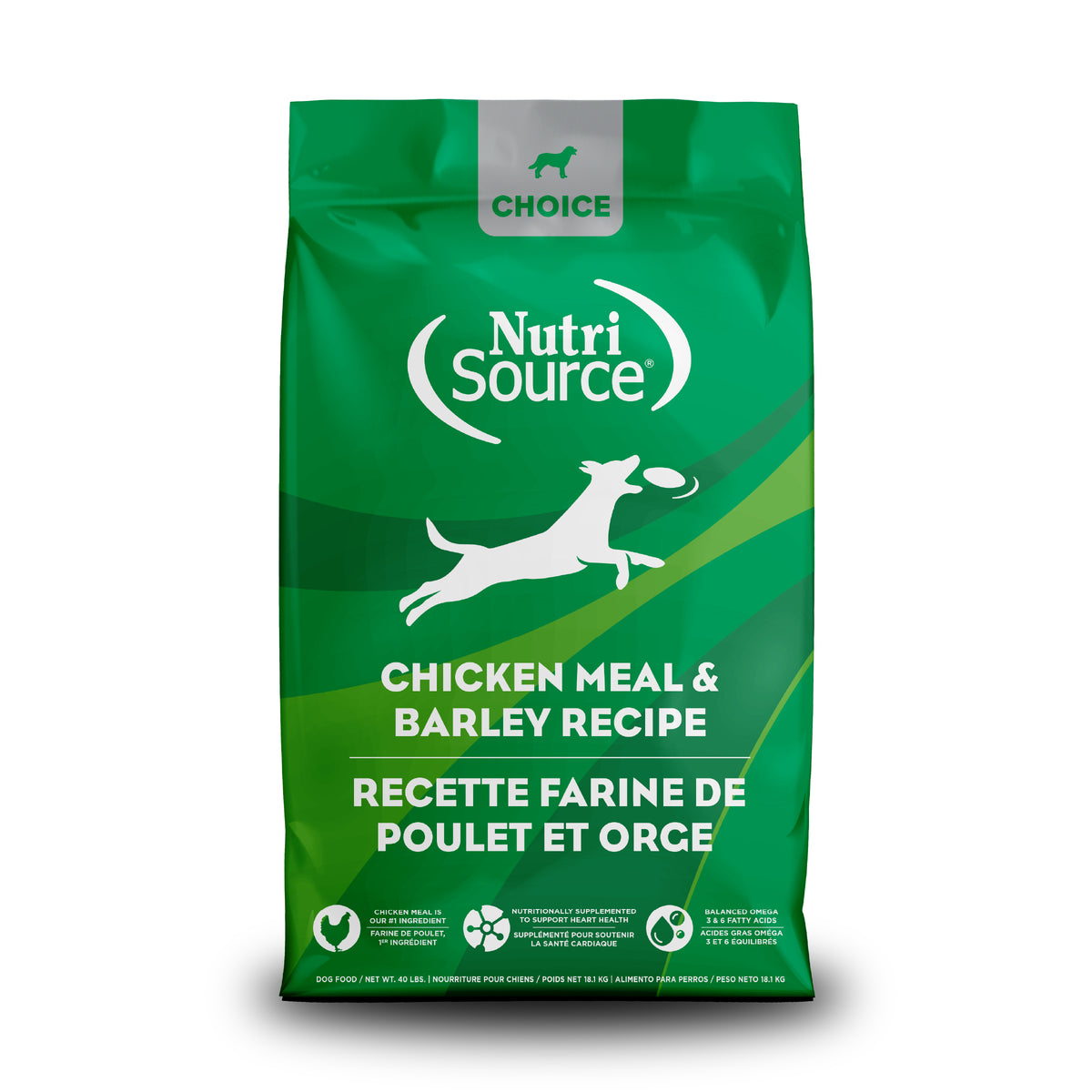 CHICKEN MEAL & BARLEY RECIPE front of bag