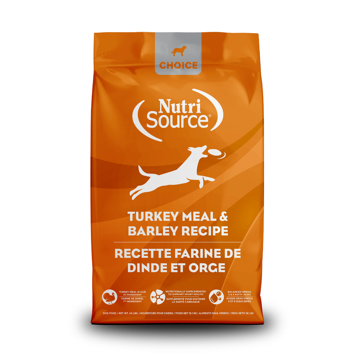 TURKEY MEAL & BARLEY RECIPE front of bag