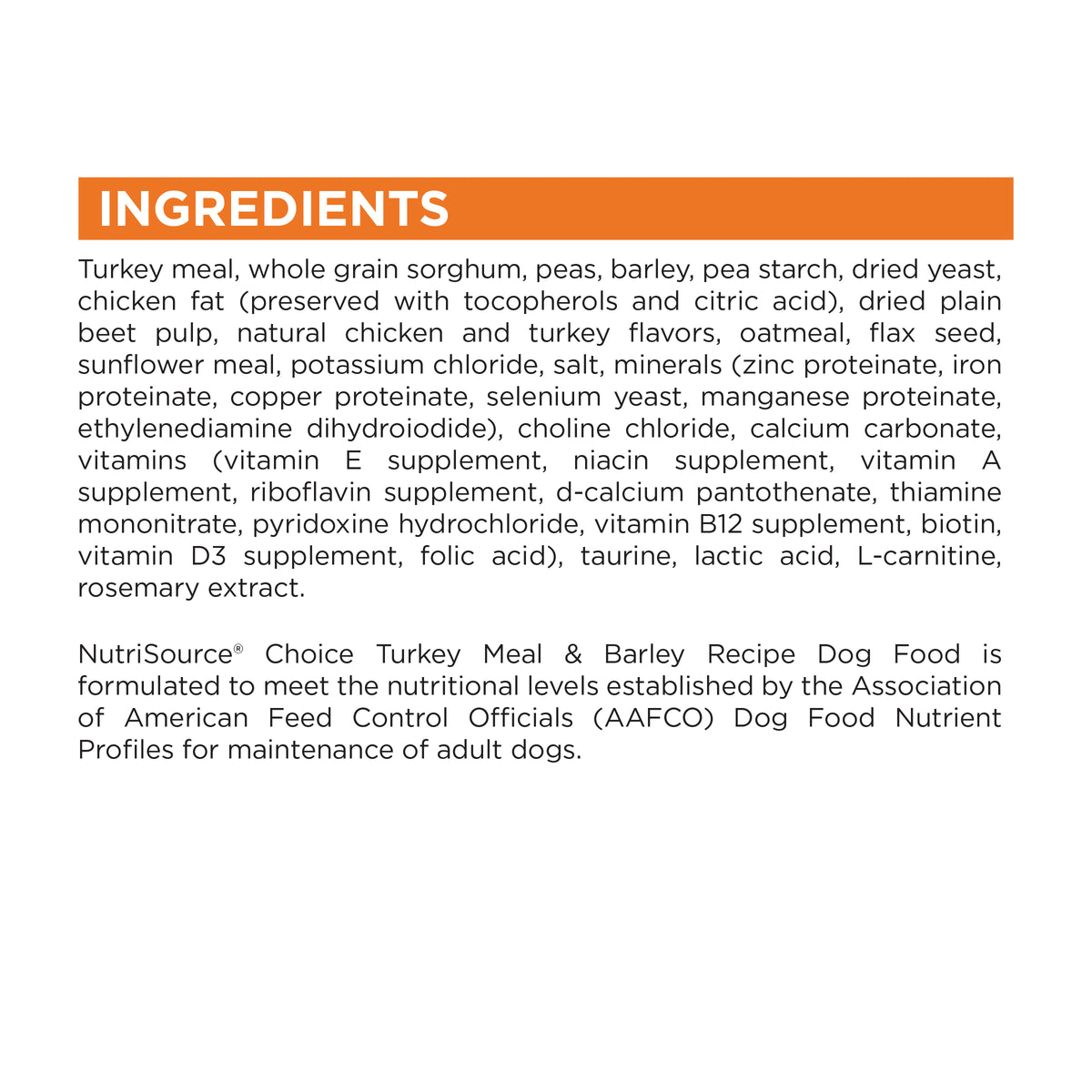 Ingredient Statement