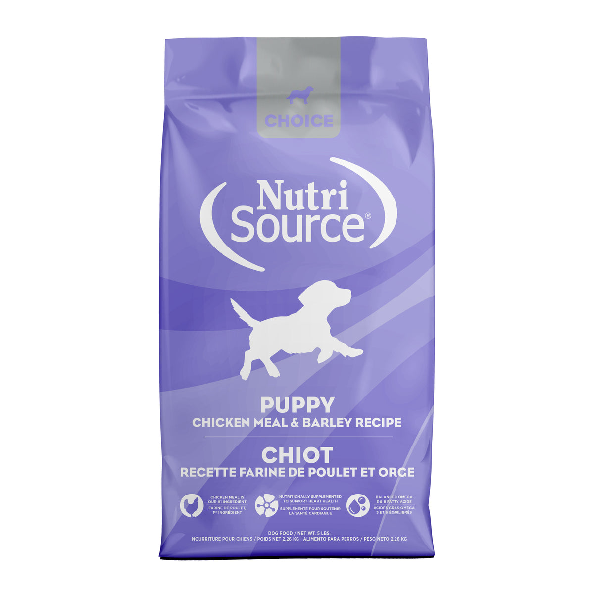 PUPPY CHICKEN MEAL & BARLEY RECIPE front of bag