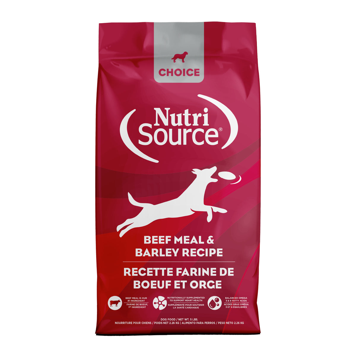 BEEF MEAL & BARLEY RECIPE front of bag