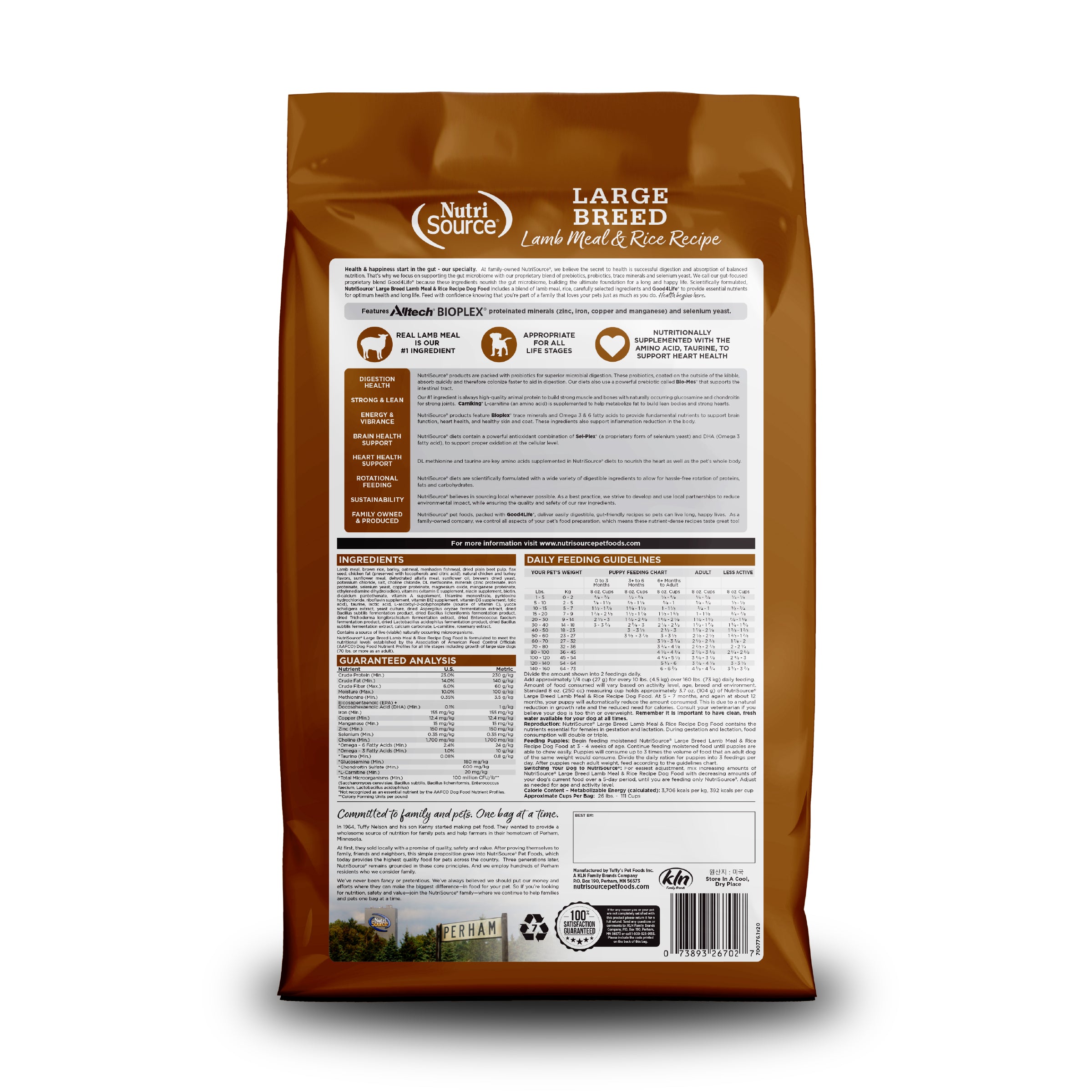BUY Large Breed Lamb Meal & Rice Dog Food | NutriSource Pet Foods