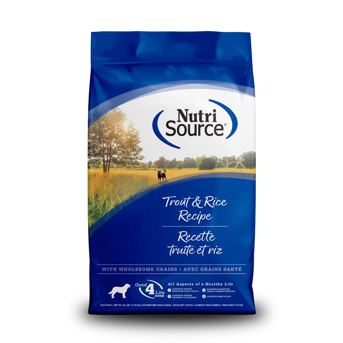 Trout & Rice - Front of Bag