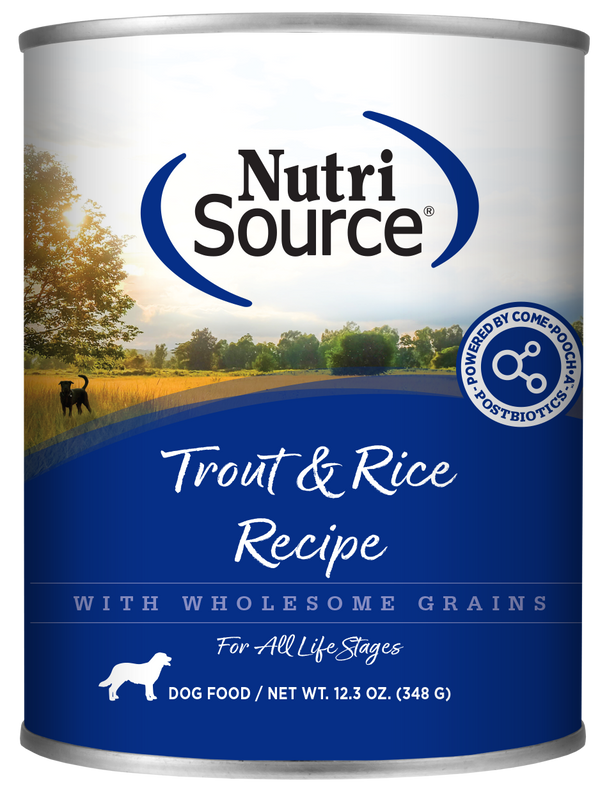 BUY Trout Rice Wet (Canned) Dog Food NutriSource Pet Foods