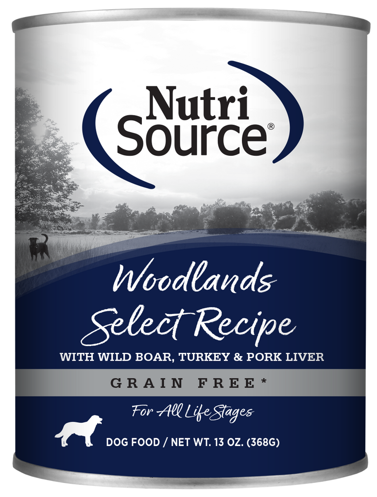 BUY Woodlands Select Wet Canned Dog Food NutriSource Pet Foods