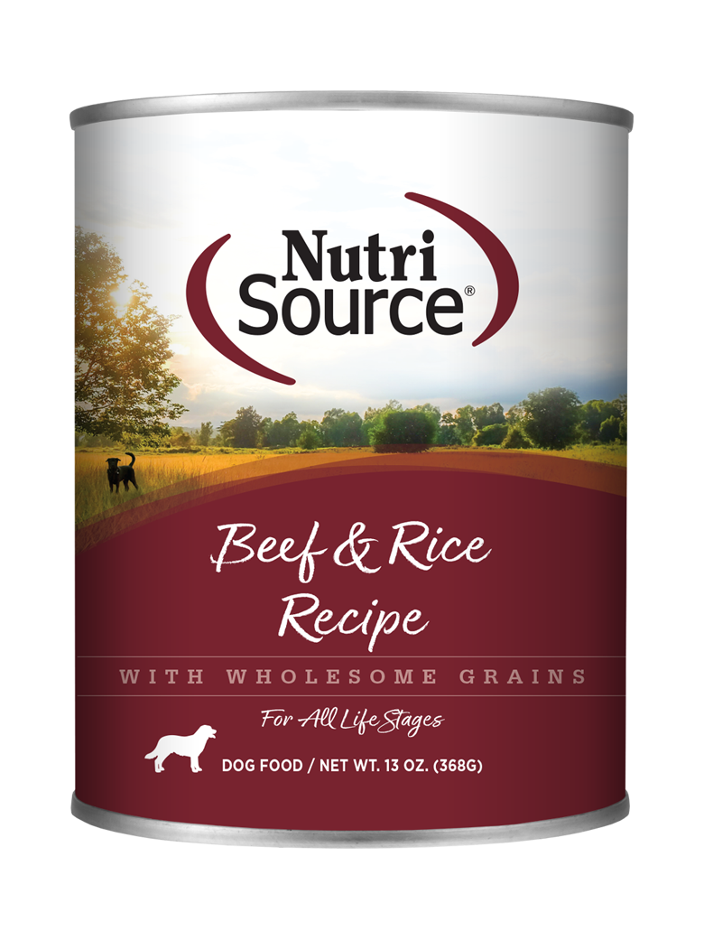 BUY Beef Rice Wet Canned Dog Food NutriSource Pet Foods