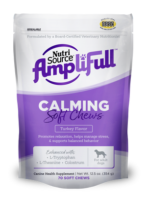 NutriSource AmpliFull Calming Soft Chews - Bag Front