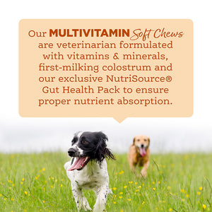 Our Multivitamin Soft Chews are veterinarian formulated.