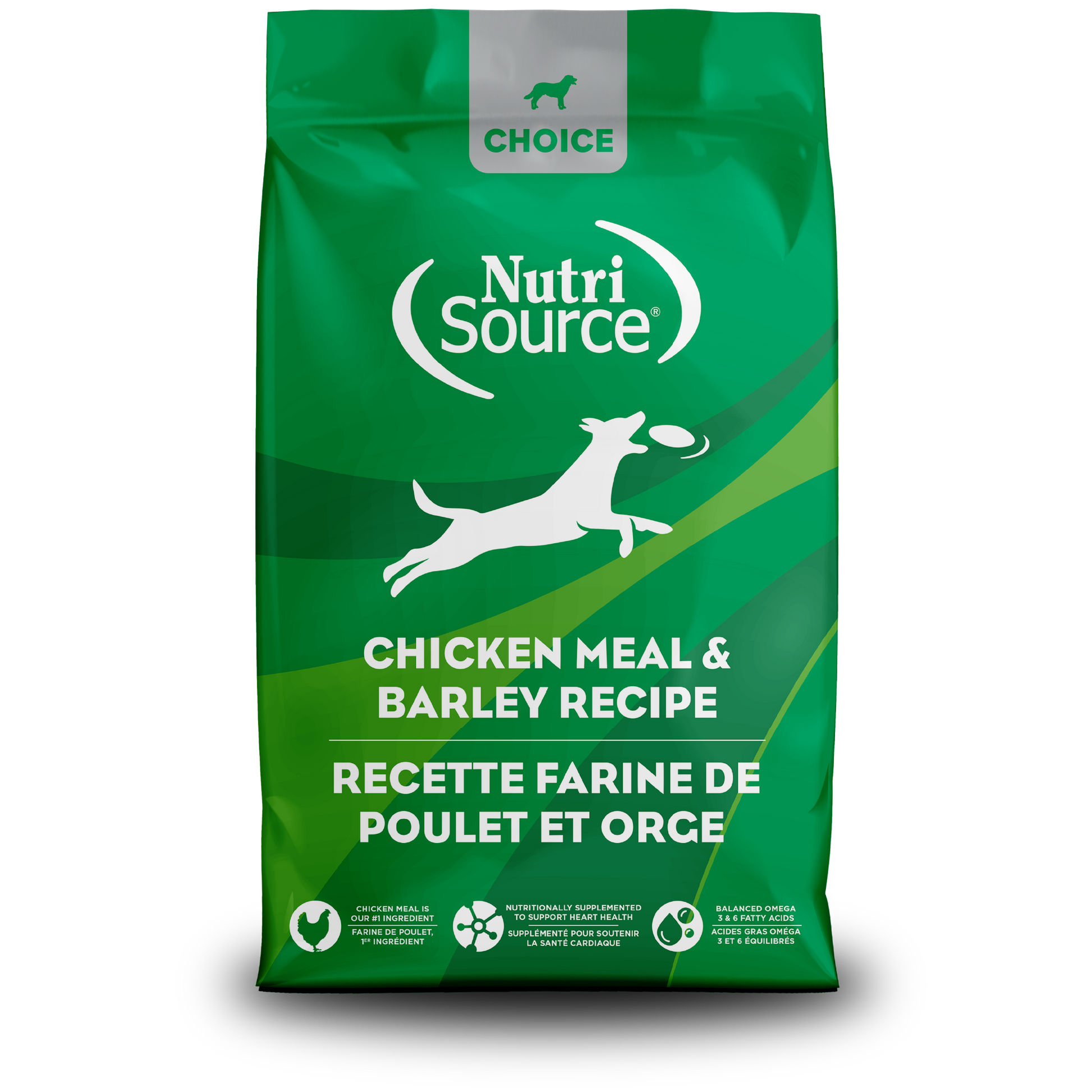 NutriSource Choice Chicken Meal & Barley - bag front
