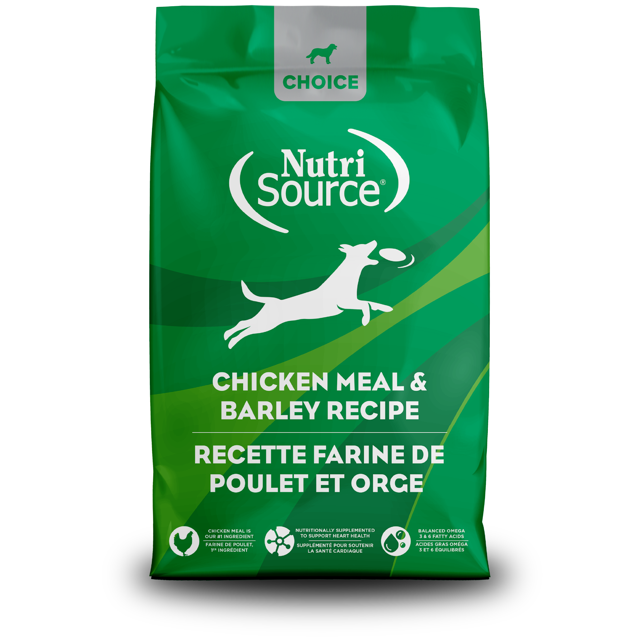 NutriSource Choice Chicken Meal & Barley - bag front