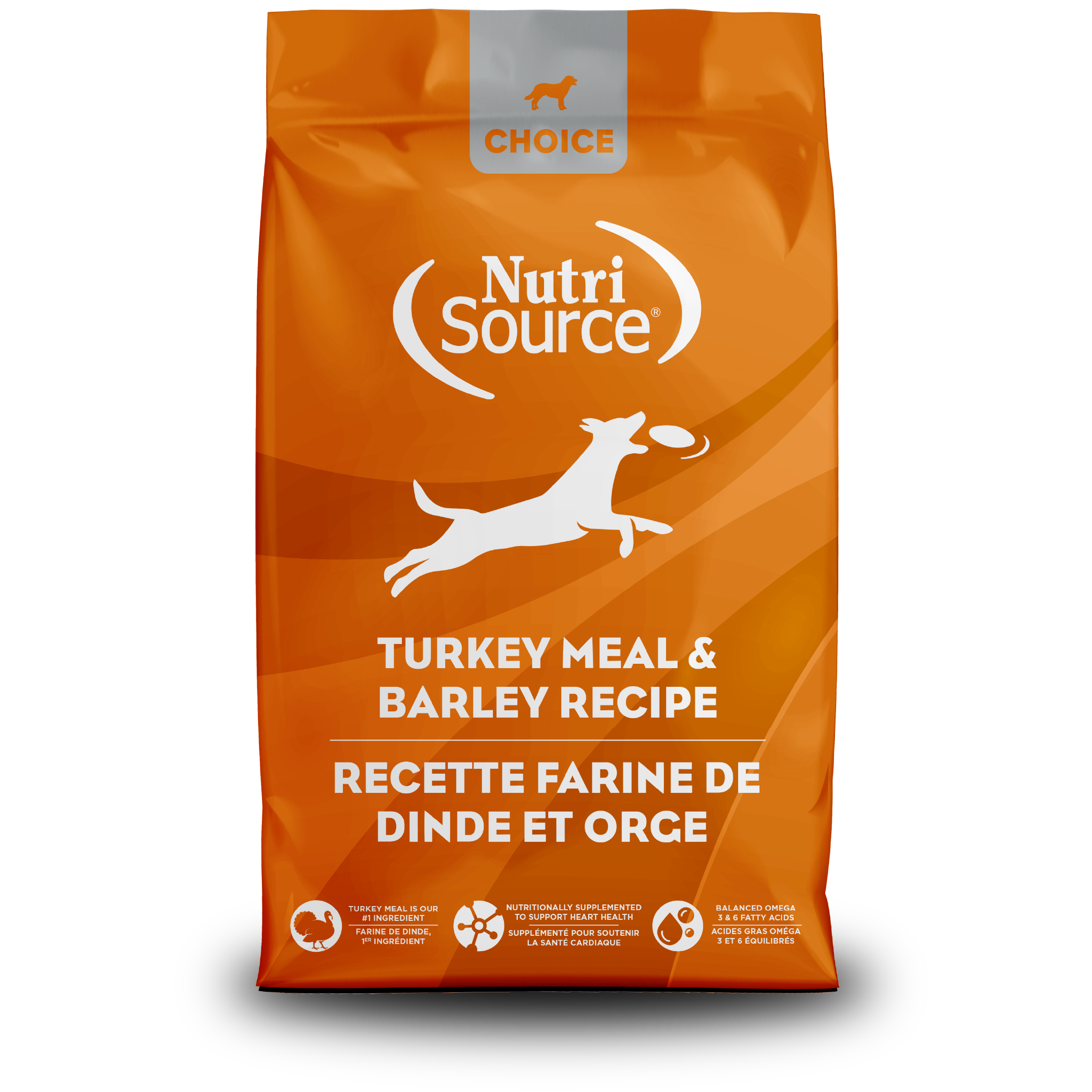 NutriSource Choice Turkey Meal & Barley - bag front