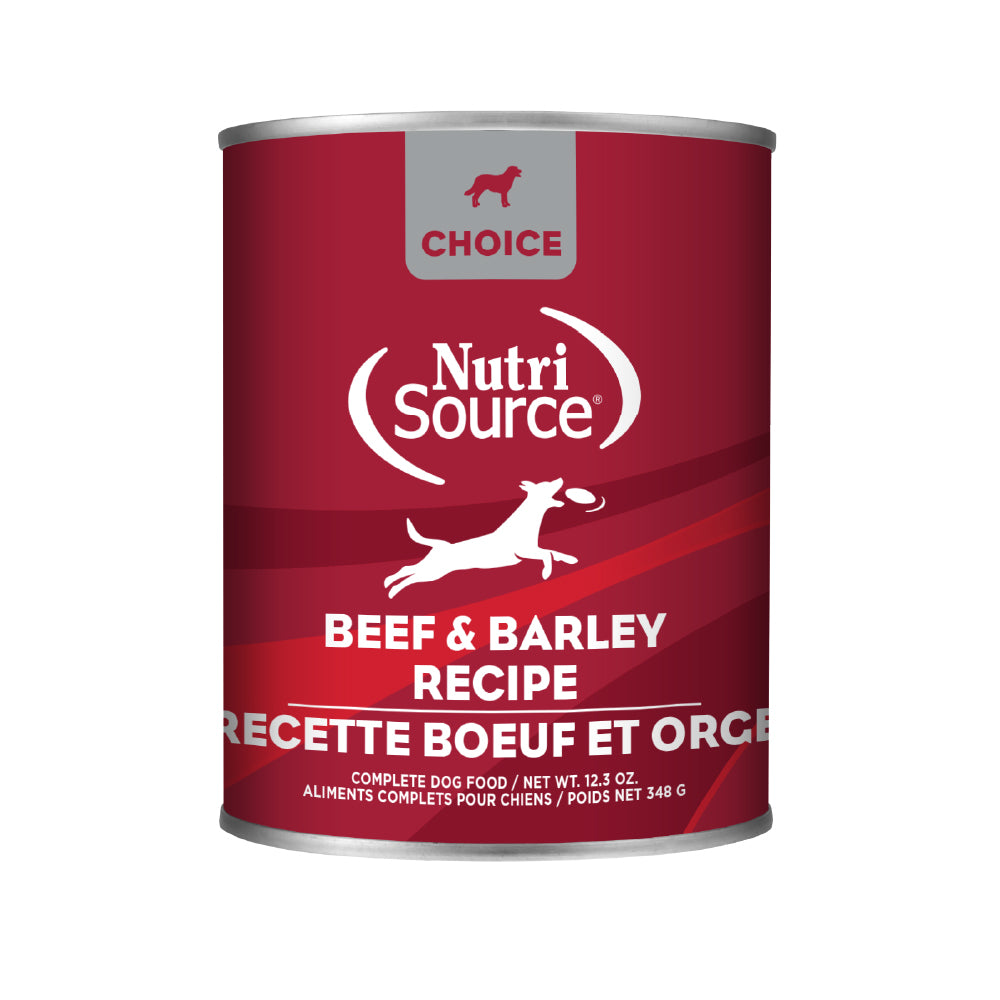 Formule pour chiens au bœuf et à l'orge
