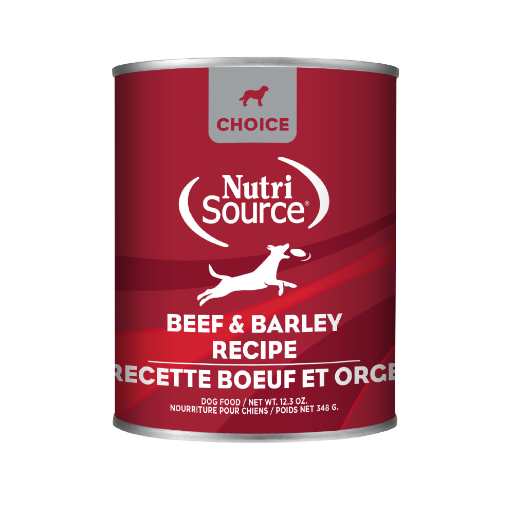 Front of Beef & Barley Can