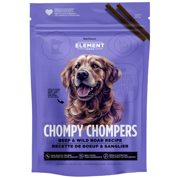 NutriSource Beef & Wild Boar Chompy Chompers Dog Treats NutriSource Beef & Wild Boar Chompy Chompers Dog Treats