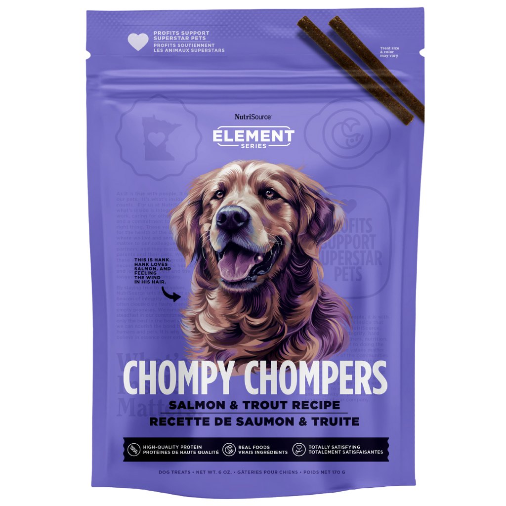 NutriSource Salmon & Trout Chompy Chompers Dog Treats