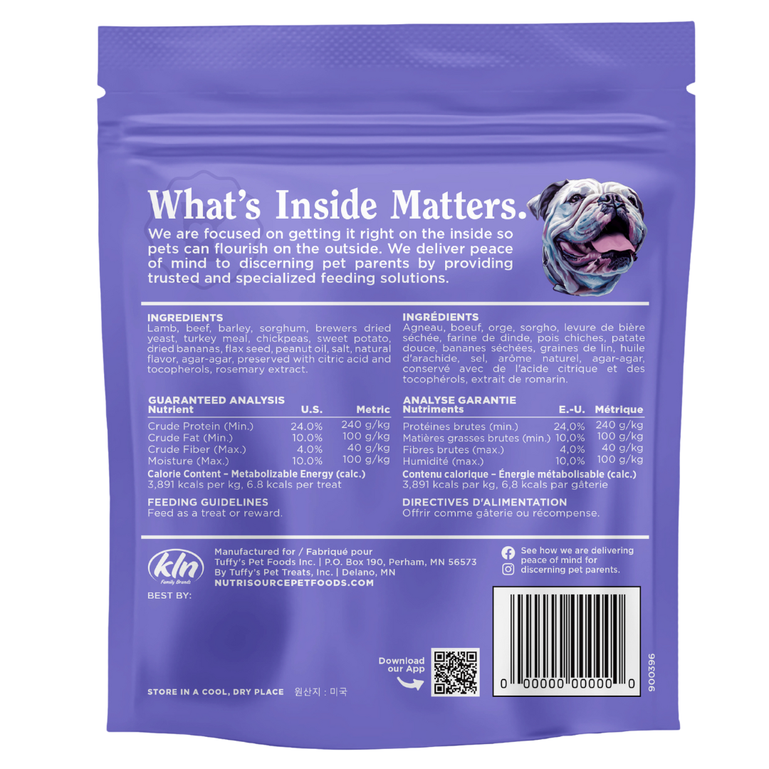 NutriSource Element Series Lamb & Beef Crispy Crispers - bag back