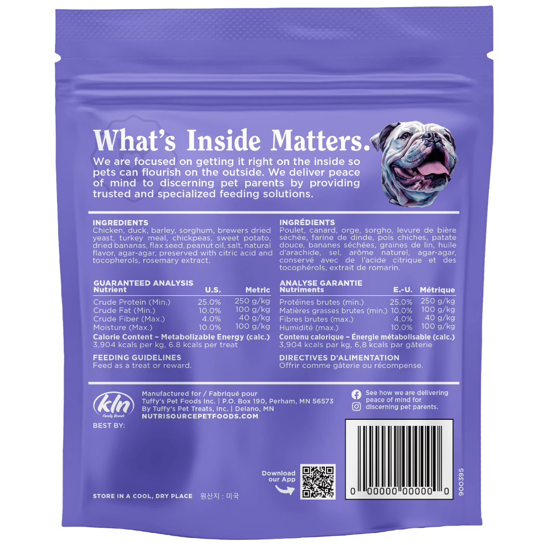 NutriSource Element Series Chicken & Duck Crispy Crispers - bag back