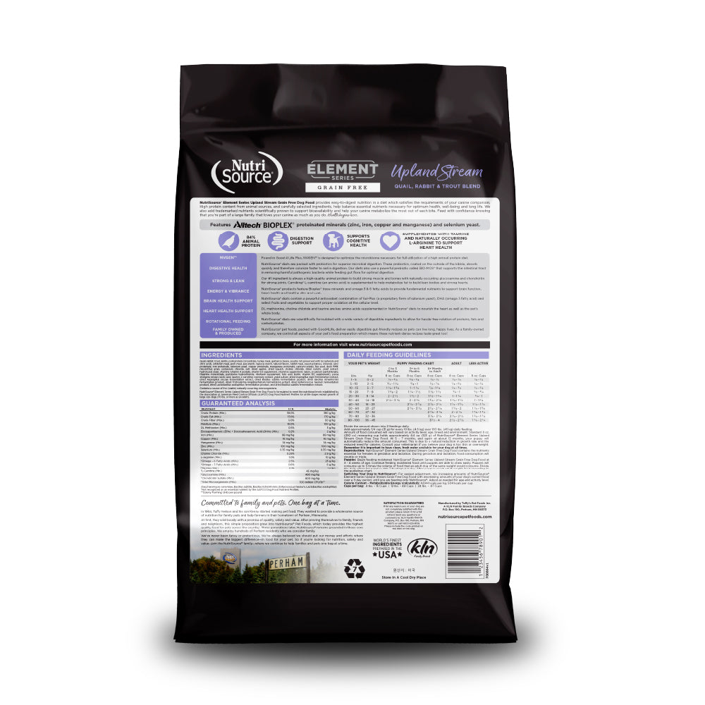 Element Series Grain Free Upland Stream - bag back