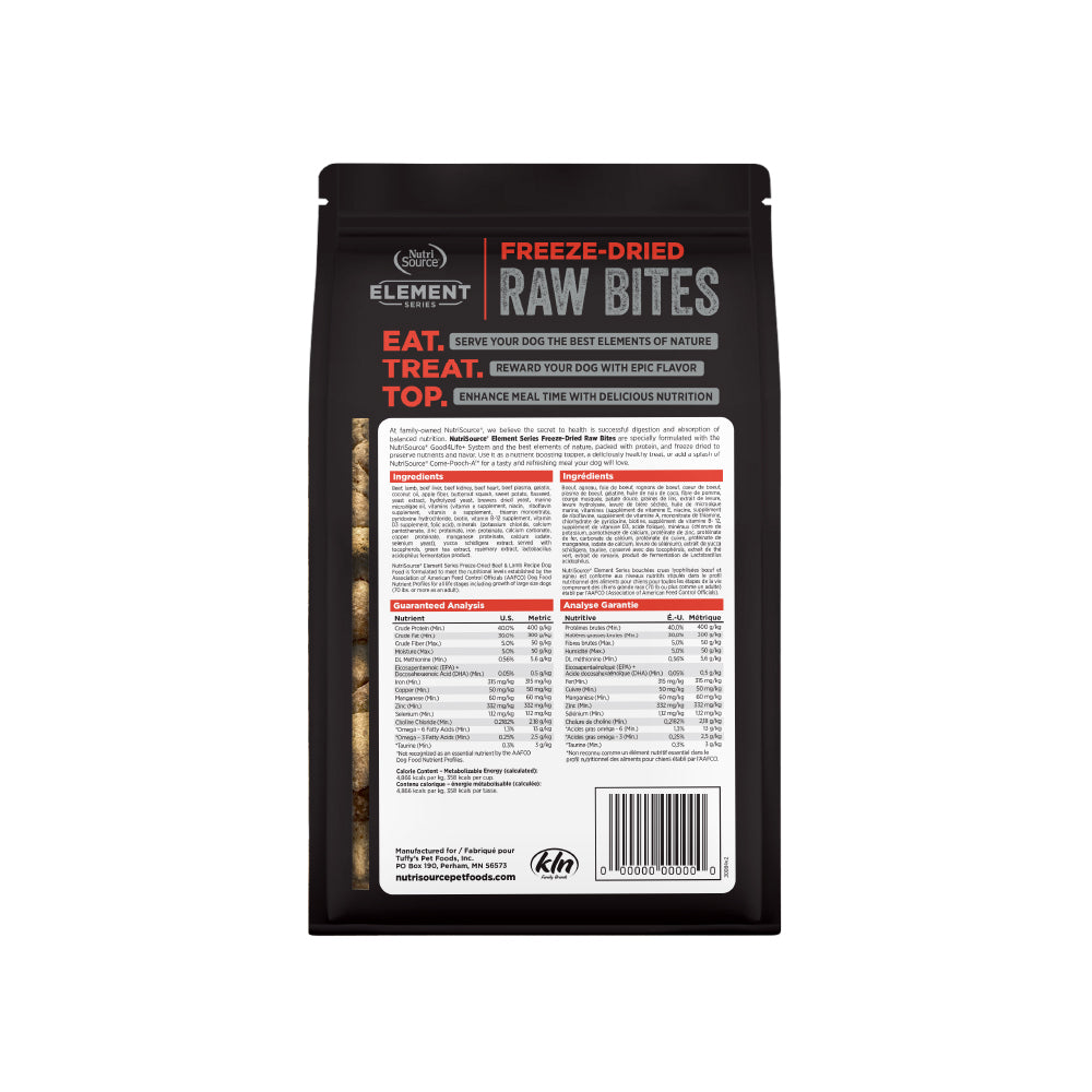 Element Series Freeze-Dried Raw Bites Beef & Lamb - bag back