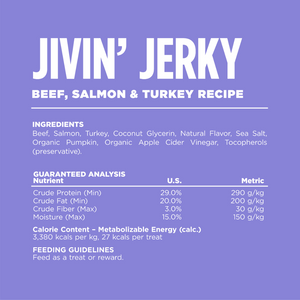 Beef, Salmon & Turkey Jivin' Jerky