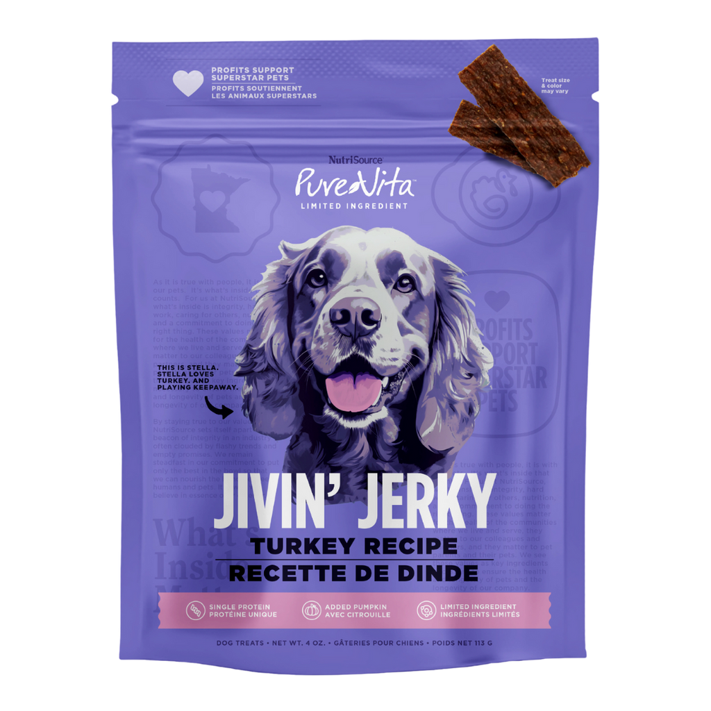 BUY Turkey Jerky Dog Treats | PureVita | NutriSource Pet Foods