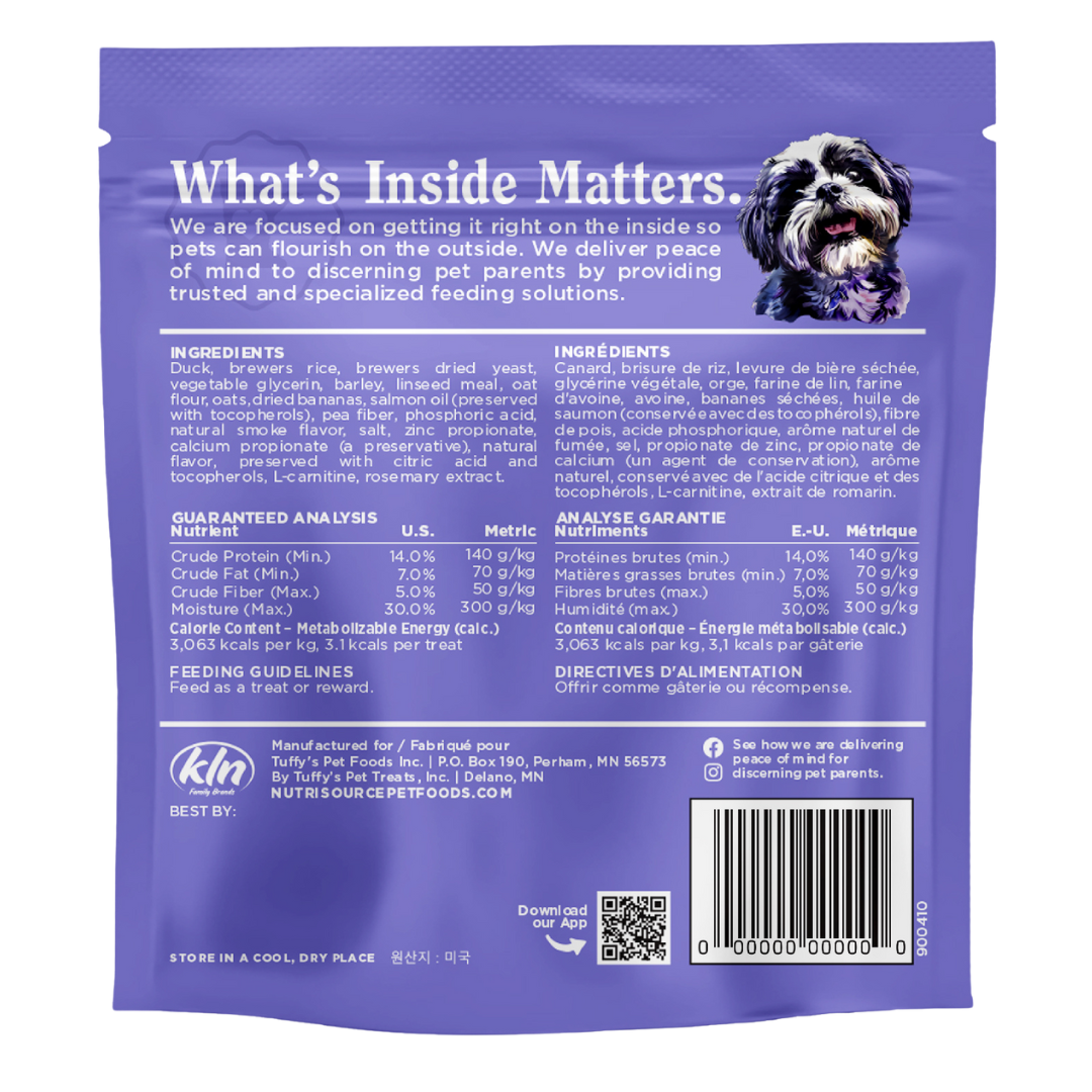 NutriSource Duck Little Bites - bag back