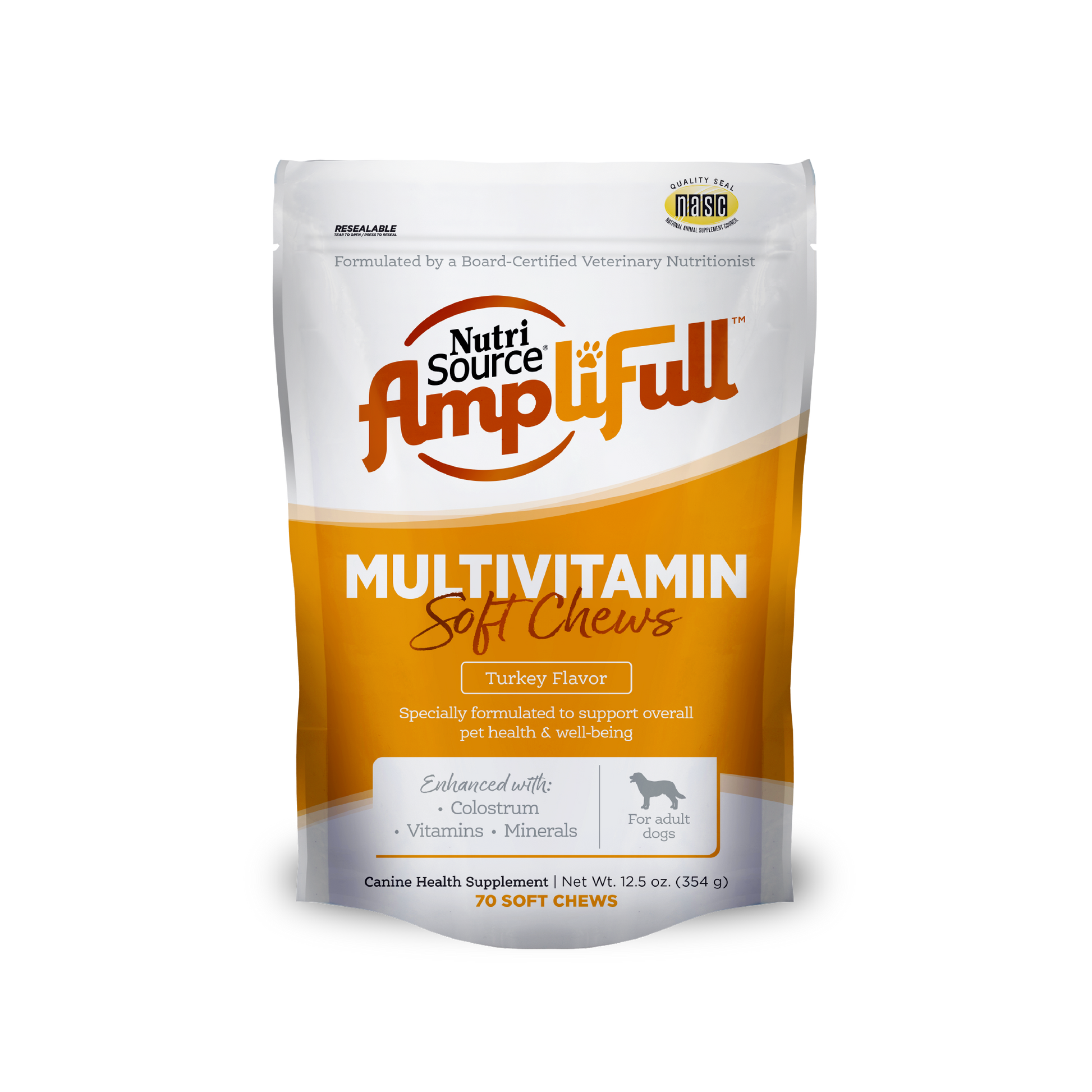 NutriSource AmpliFull Multivitamin Soft Chews - bag front