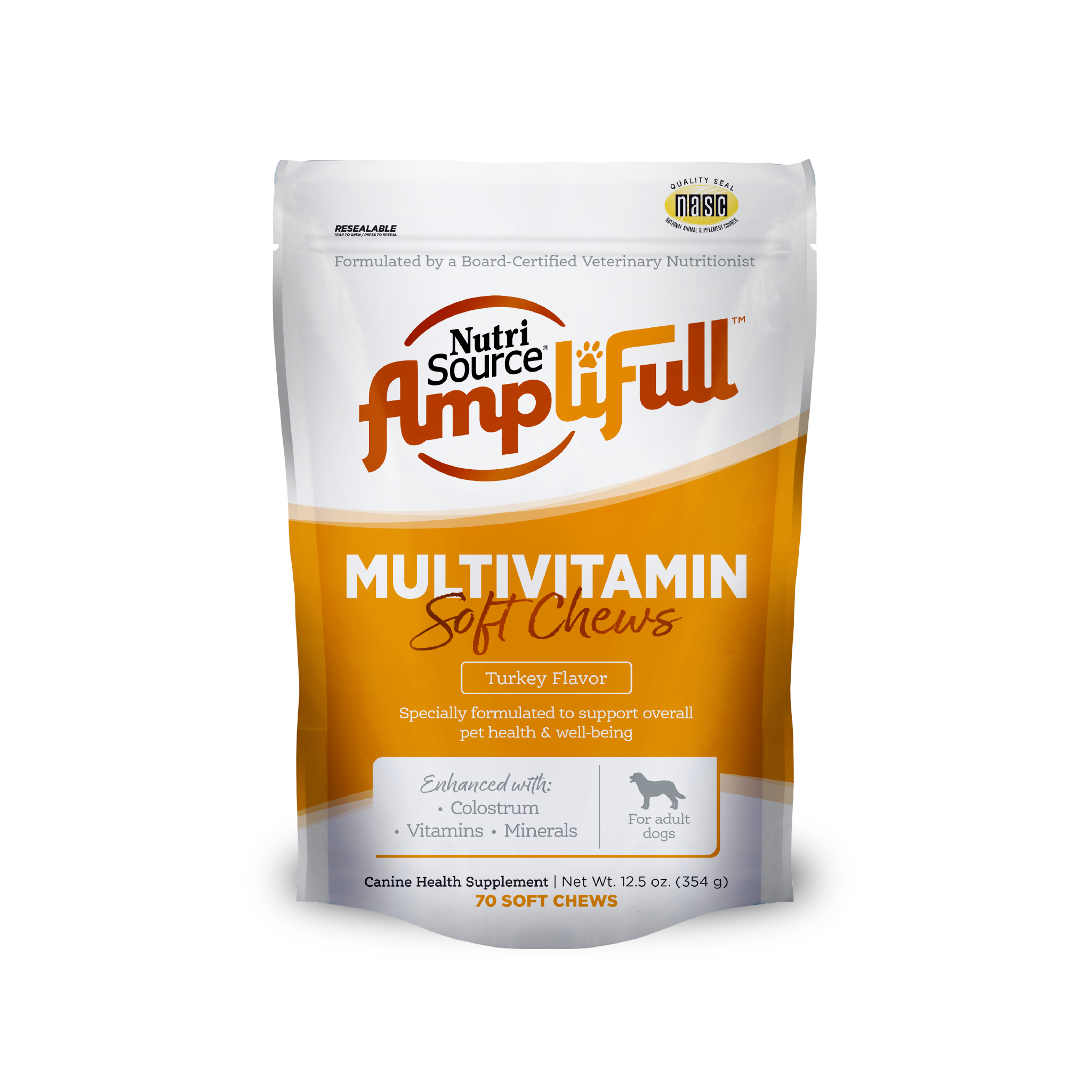 NutriSource AmpliFull Multivitamin Soft Chews - bag front