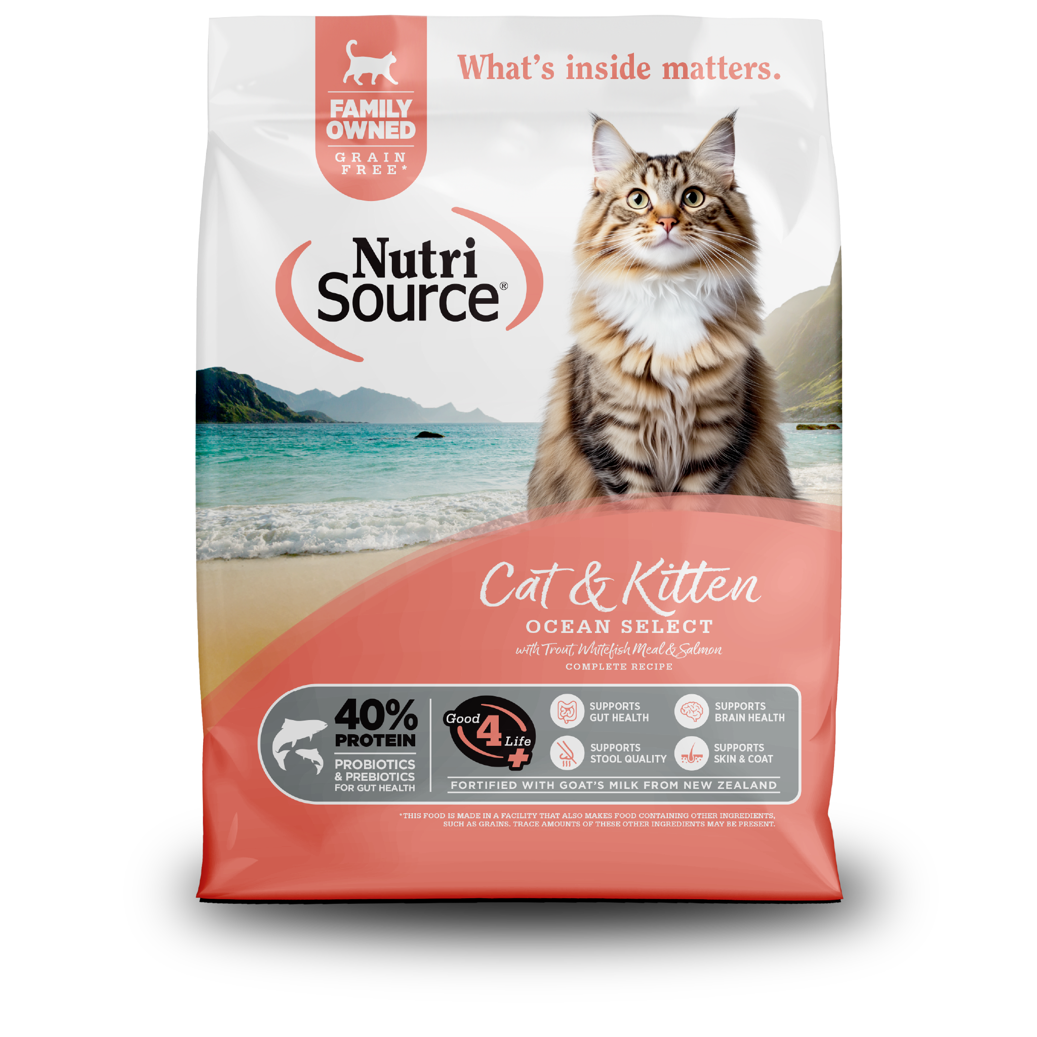 NutriSource Cat & Kitten Ocean Select - bag front