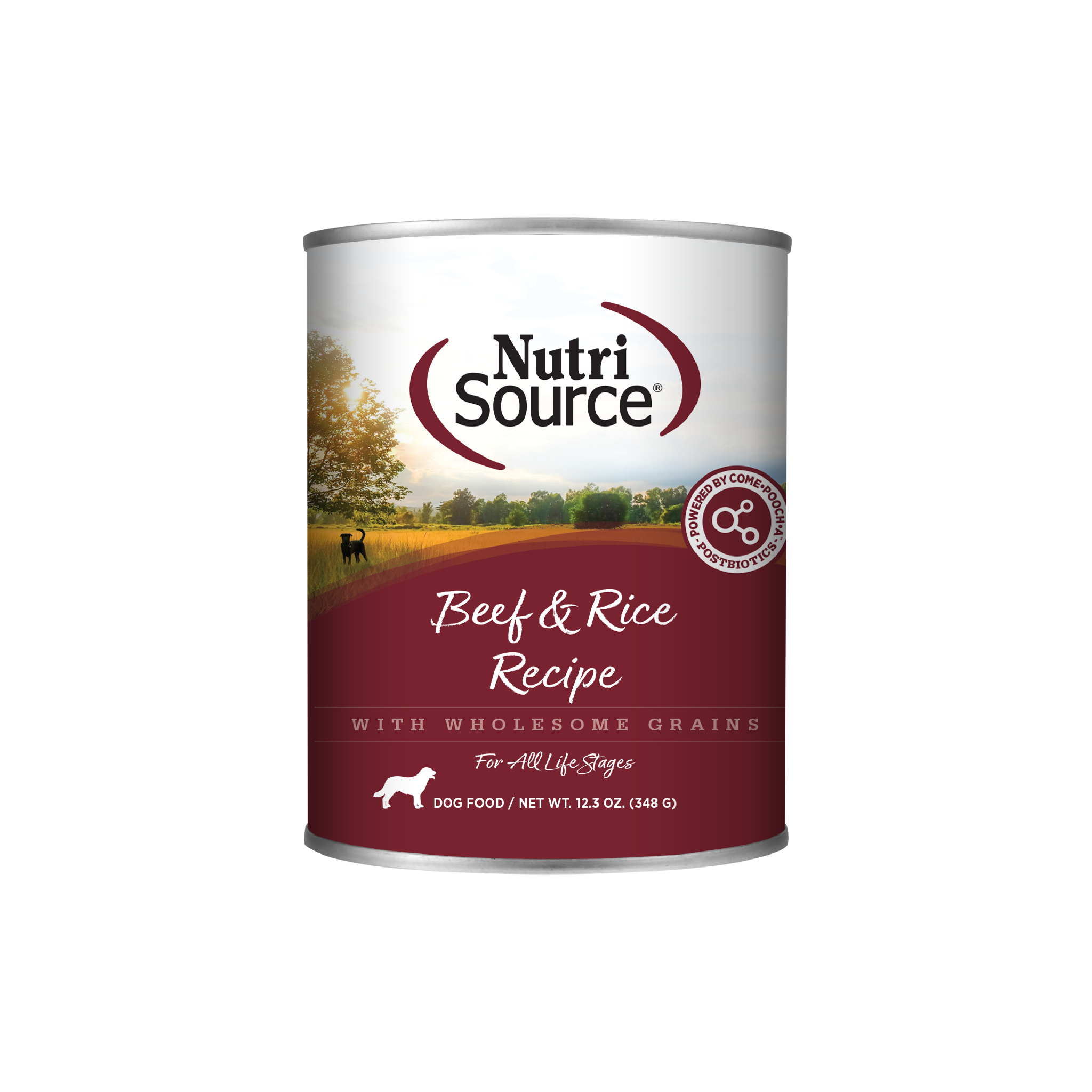 NutriSource Beef & Rice Recipe - can front