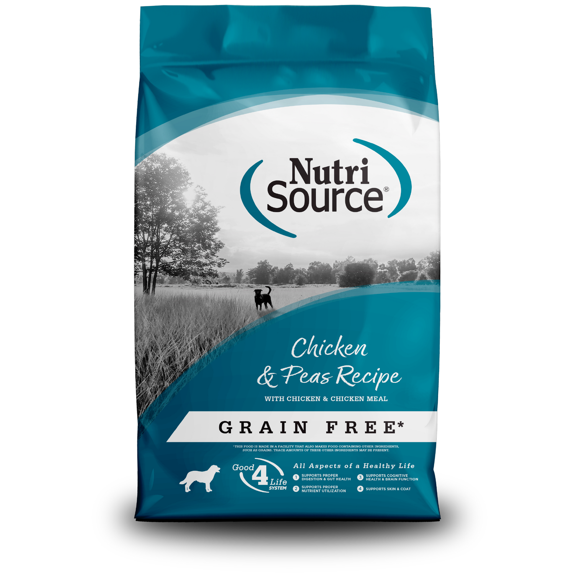 Grain Free Chicken & Pea Recipe - bag front