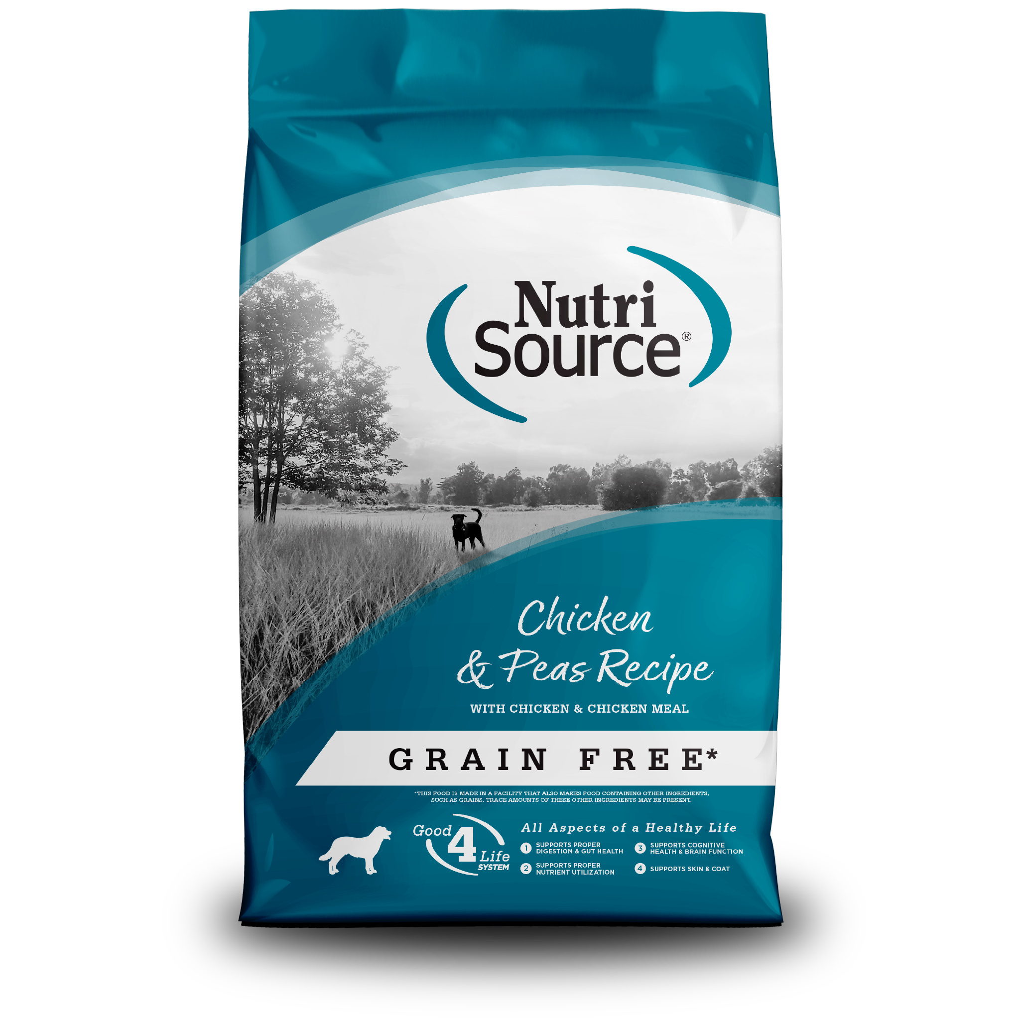 Grain Free Chicken & Pea Recipe - bag front