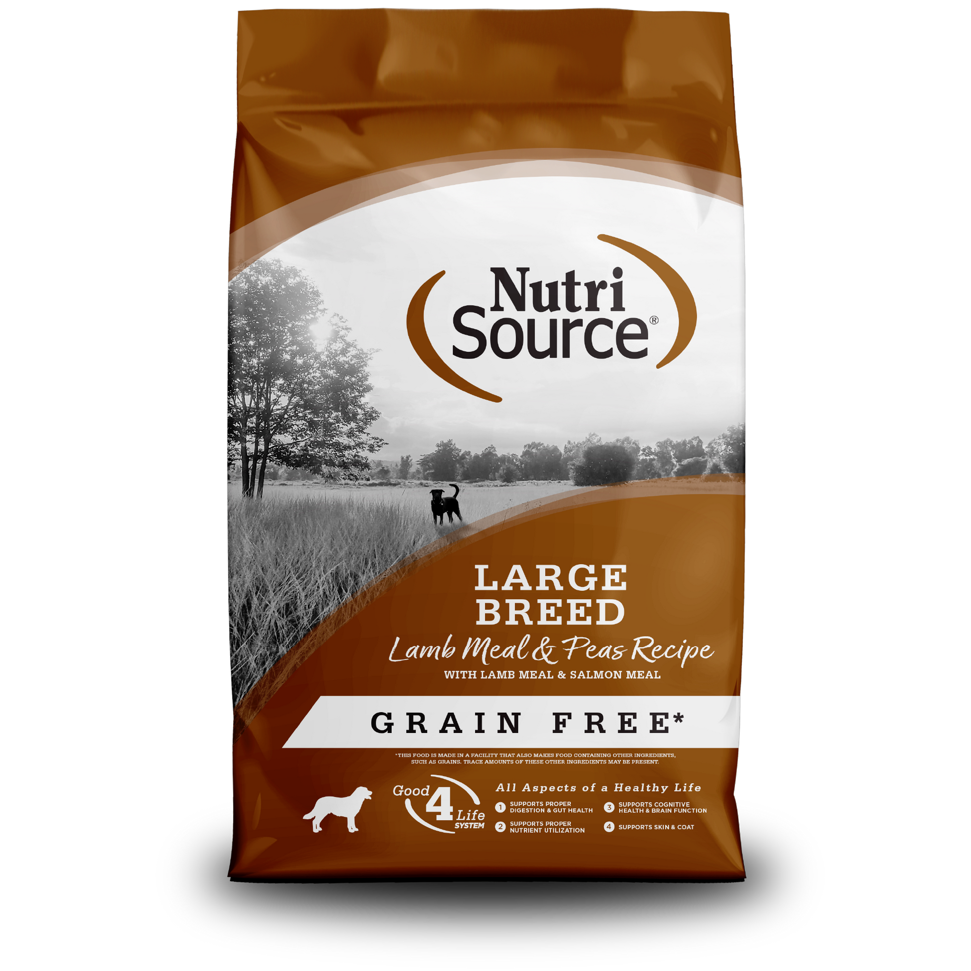 Grain Free Large Breed Lamb Meal & Peas - bag front
