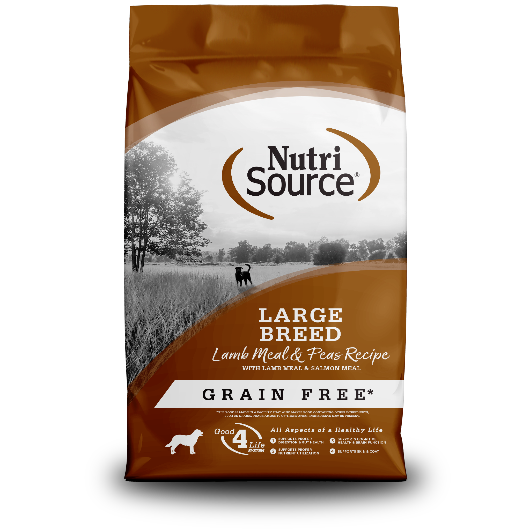Grain Free Large Breed Lamb Meal & Peas - bag front